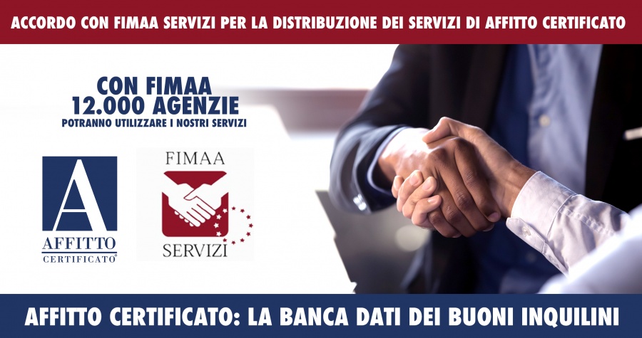 Affitto Certificato e FIMAA Servizi, siglano un importante accordo di partnership! 